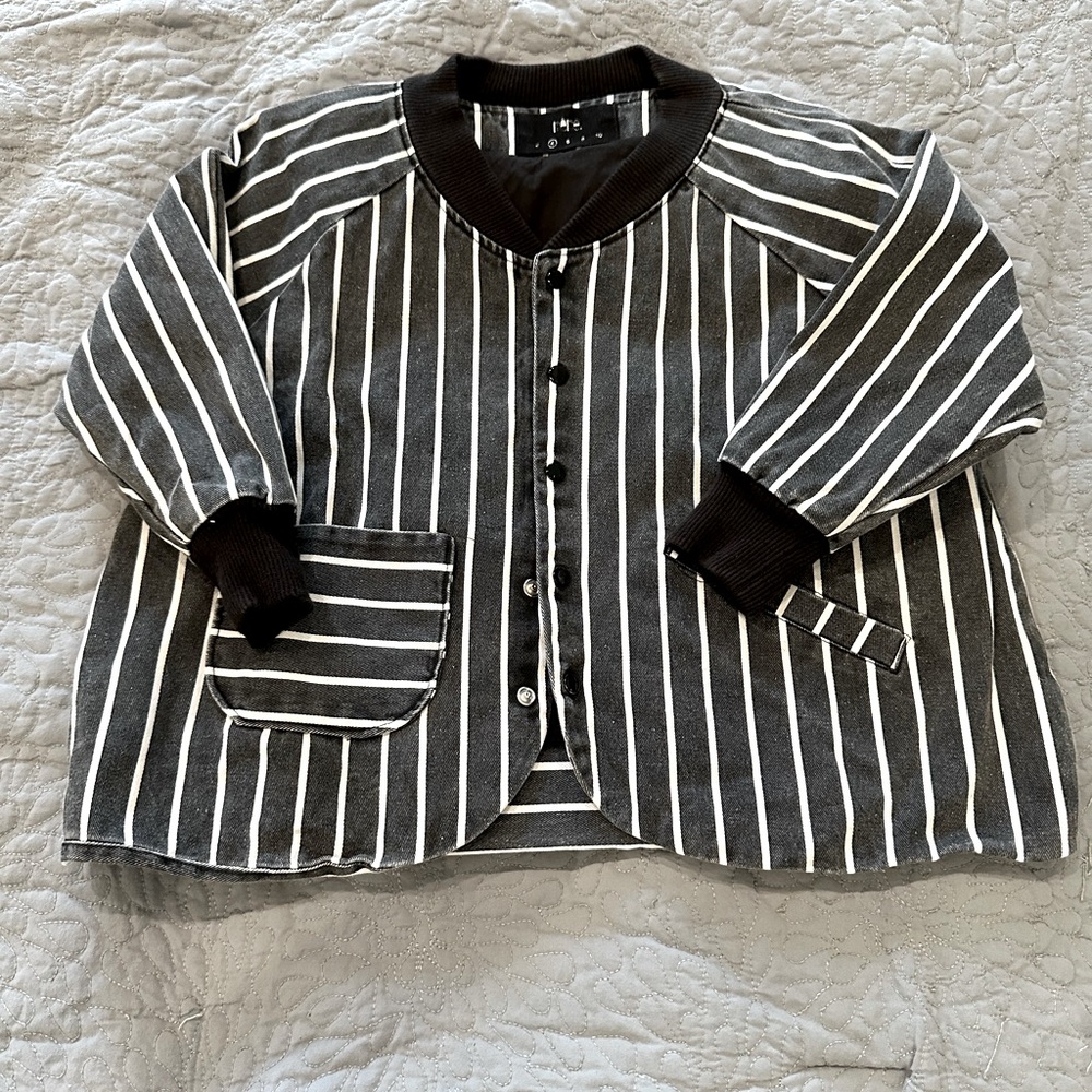 Meme Kidswear Striped Toddler Jacket (4T)
